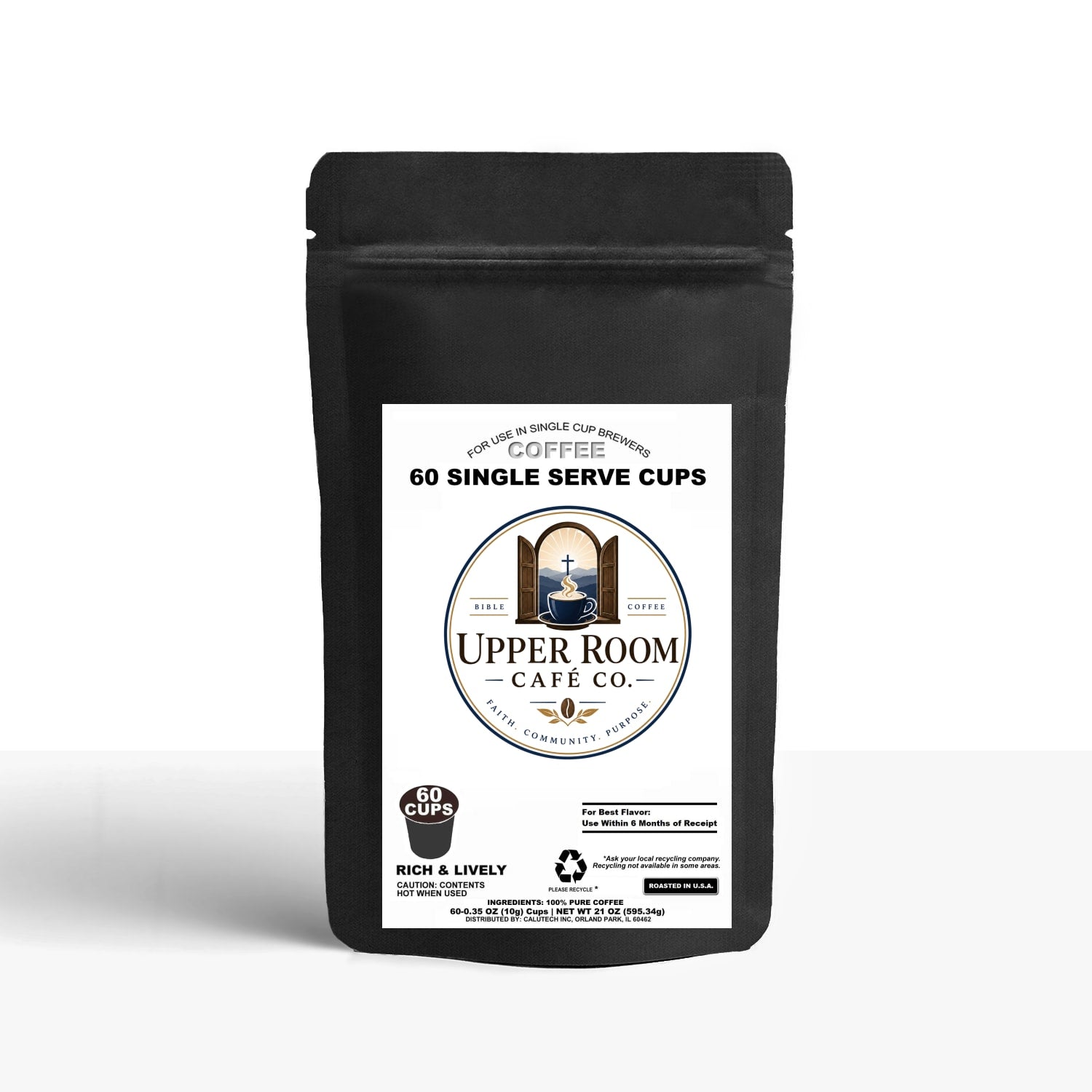60 cápsulas de café de una sola porción